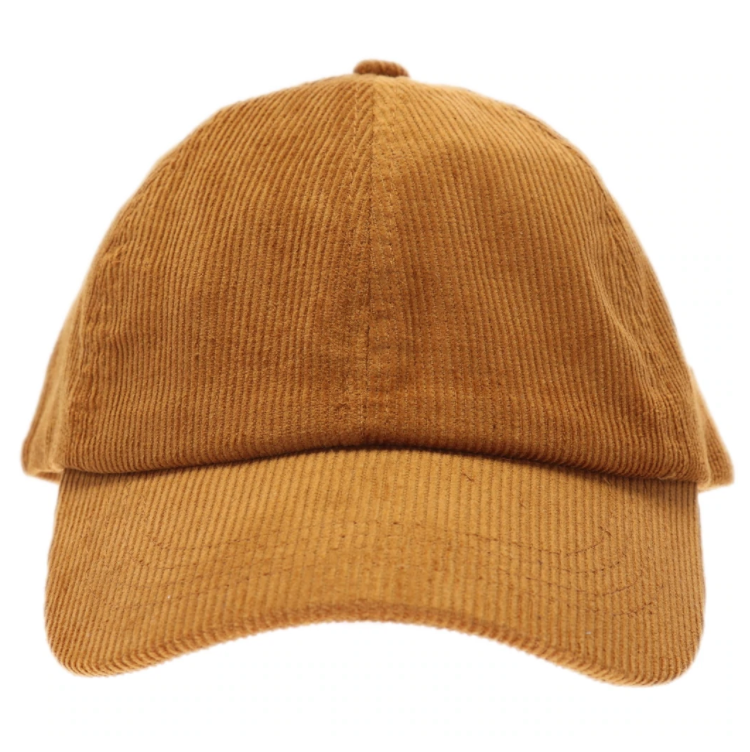 Solid Corduroy Ponytail Ball Cap